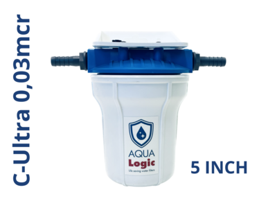 AQUA Logic - Inline 3/8 - C-Ultra - 0.03mcr - 5 INCH - Gen2 - (inbouw-waterfilter)