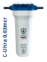 AQUA Logic - Inline 3/8 - C-Ultra - 0,03mcr - 10 INCH - Gen2 - (inbouw-waterfilter)