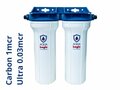 AQUA Logic - Inline Duo 3/8 - Carbon + Ultra Full-Size - 0,03mcr - 10 INCH - Gen2 - (Inbouw Waterfilter)