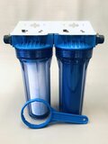AQUA Logic - Inline Pre-Filter Combi 3/4 - PP + Carbon Granulate -  10 INCH - (inbouw voorfilter / douchefilter)_