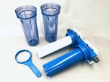 AQUA Logic - Inline Pre-Filter Combi 3/4 - PP + Carbon Granulate -  10 INCH - (inbouw voorfilter / douchefilter)_